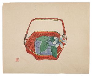 陶画集より　鉄線花