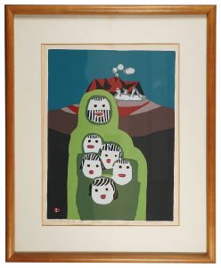 Family of Mount Hinoyama / Azechi Umetaro