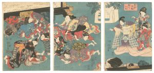 Throwing Beans to Bring Good Luck from the Lucky Direction / Kuniyoshi