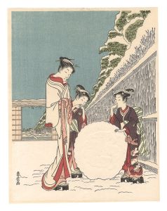 雪後【復刻版】　／　春信