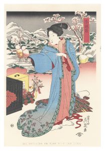 英泉「美人東海道　赤坂宿【復刻版】」