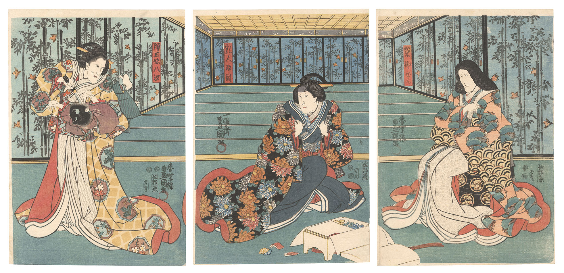 Toyokuni III “Scene from a Kabuki Play”