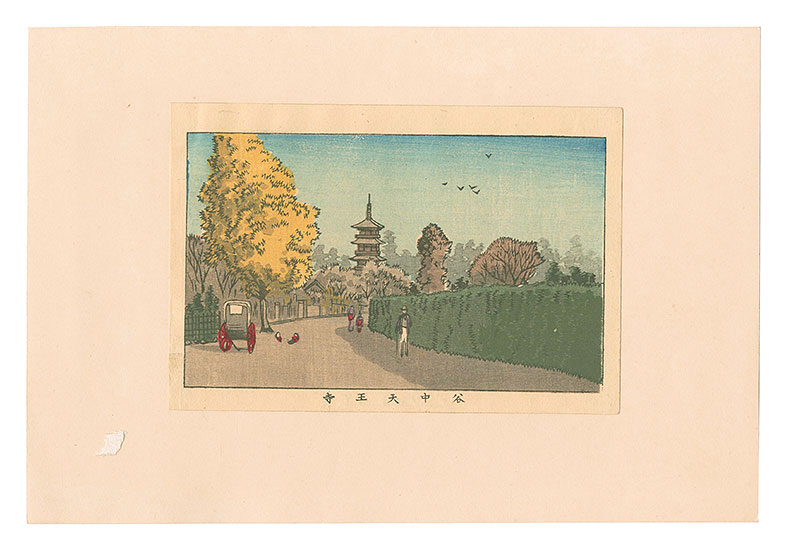 安治（探景）「東京真画名所図解　谷中天王寺」