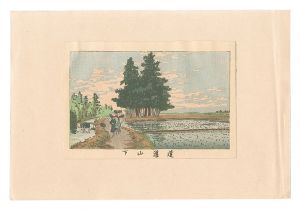 東京真画名所図解　道灌山下　／　安治（探景）