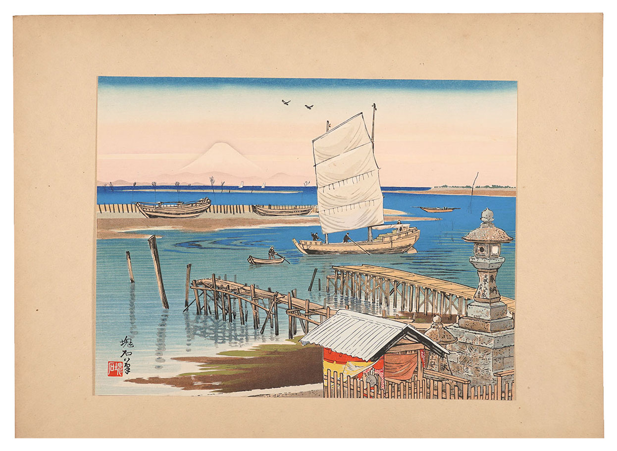 Jokata Kaiseki “Kisarazu Coast and Mount Fuji”