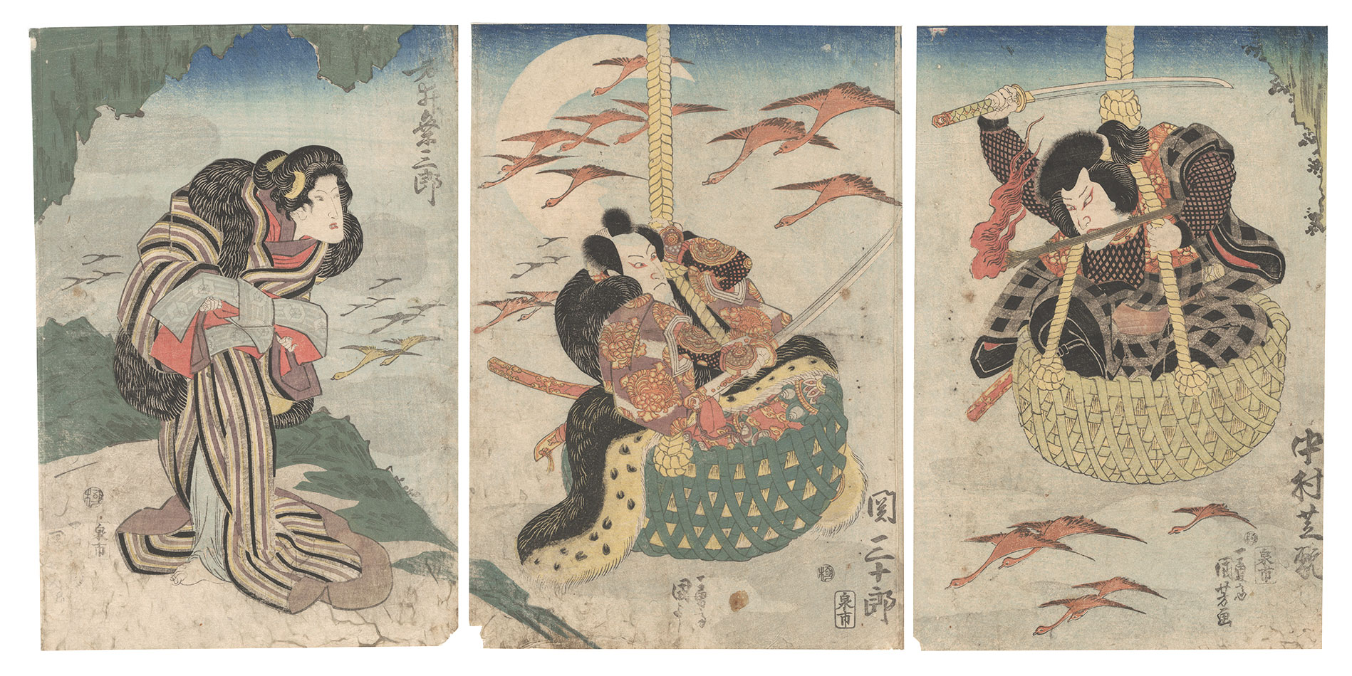 Kuniyoshi “Scene from a Kabuki Play”