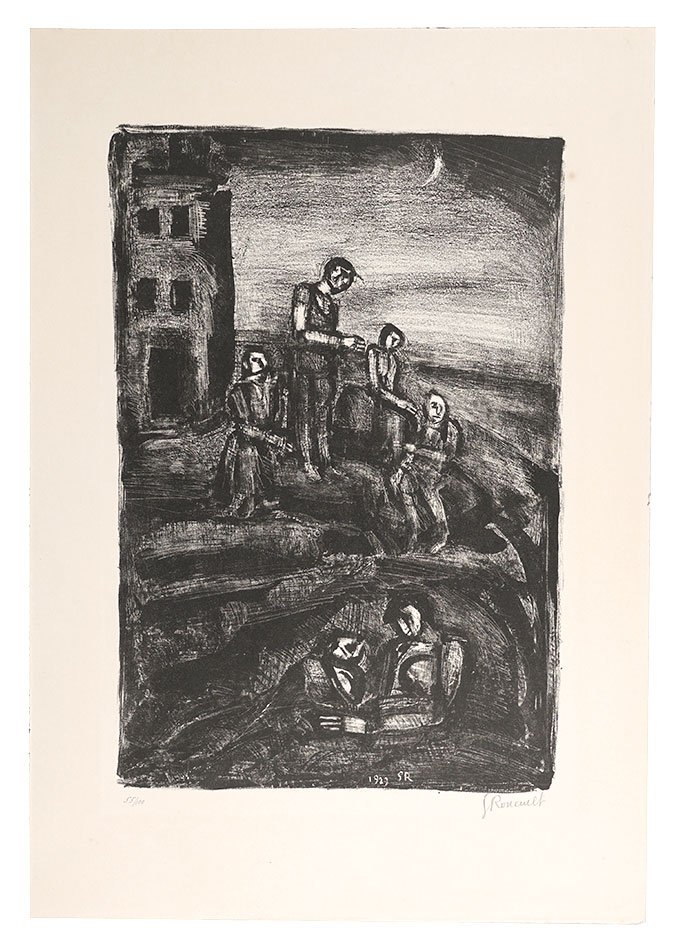 Georges Rouault “Faubourg des Longues Peines (La Pauvre Famille)”