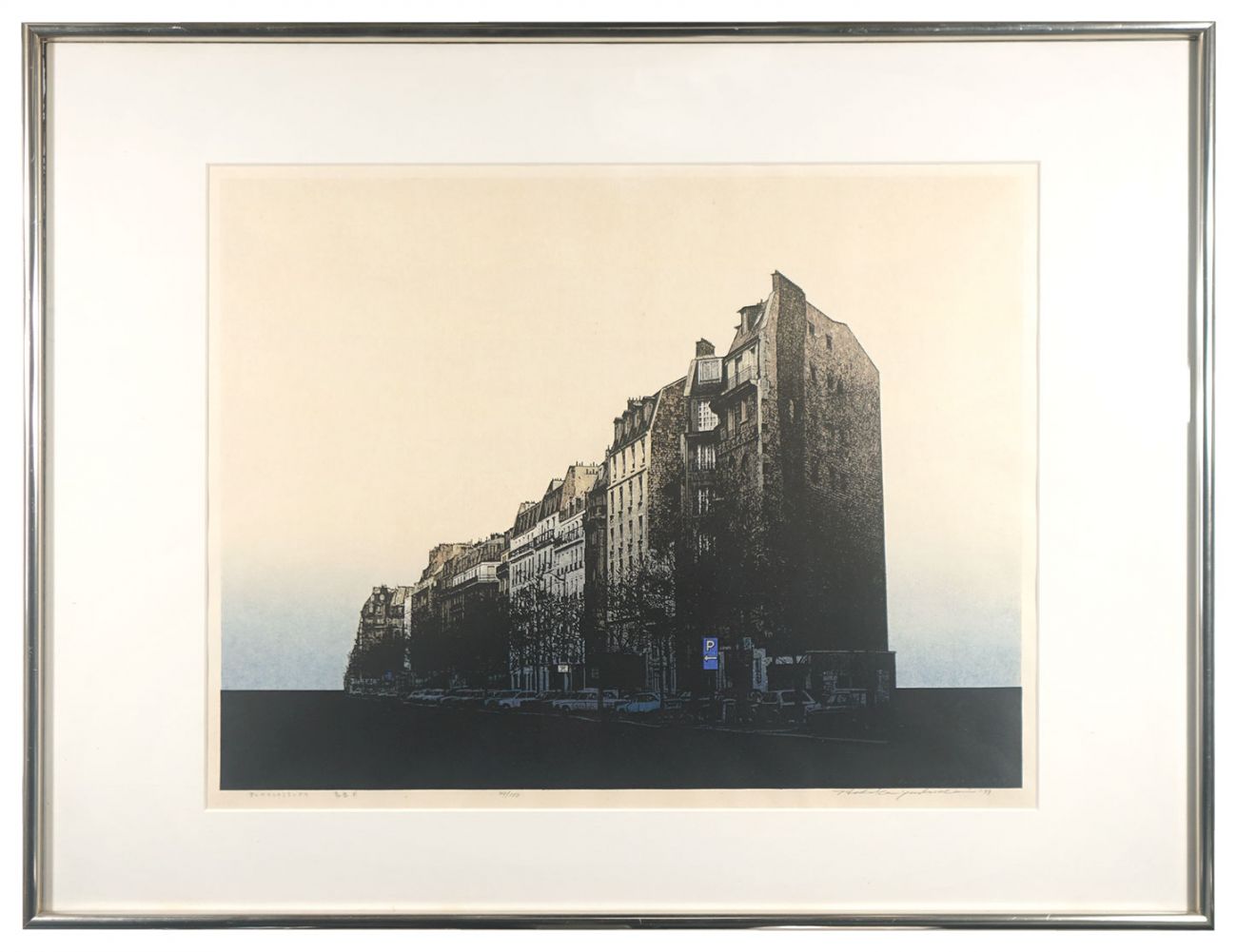 Yoshida Hodaka “From my collection. Row of houses, P”