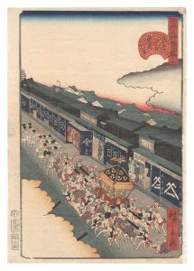 広景「江戸名所道外尽　十七 通壱丁目祇園会」
