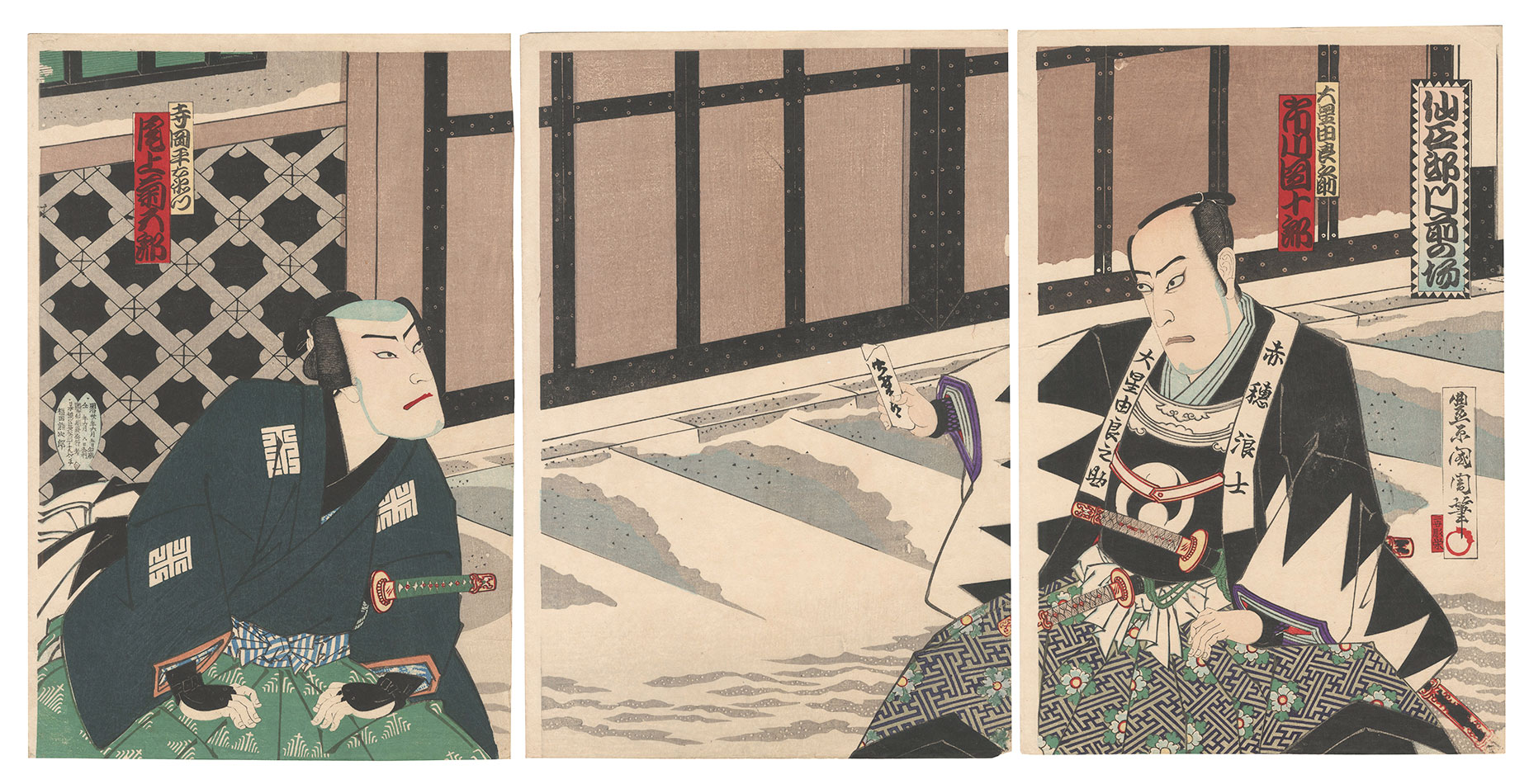 Kunichika “Kabuki Play: Uraomote Chushingura”