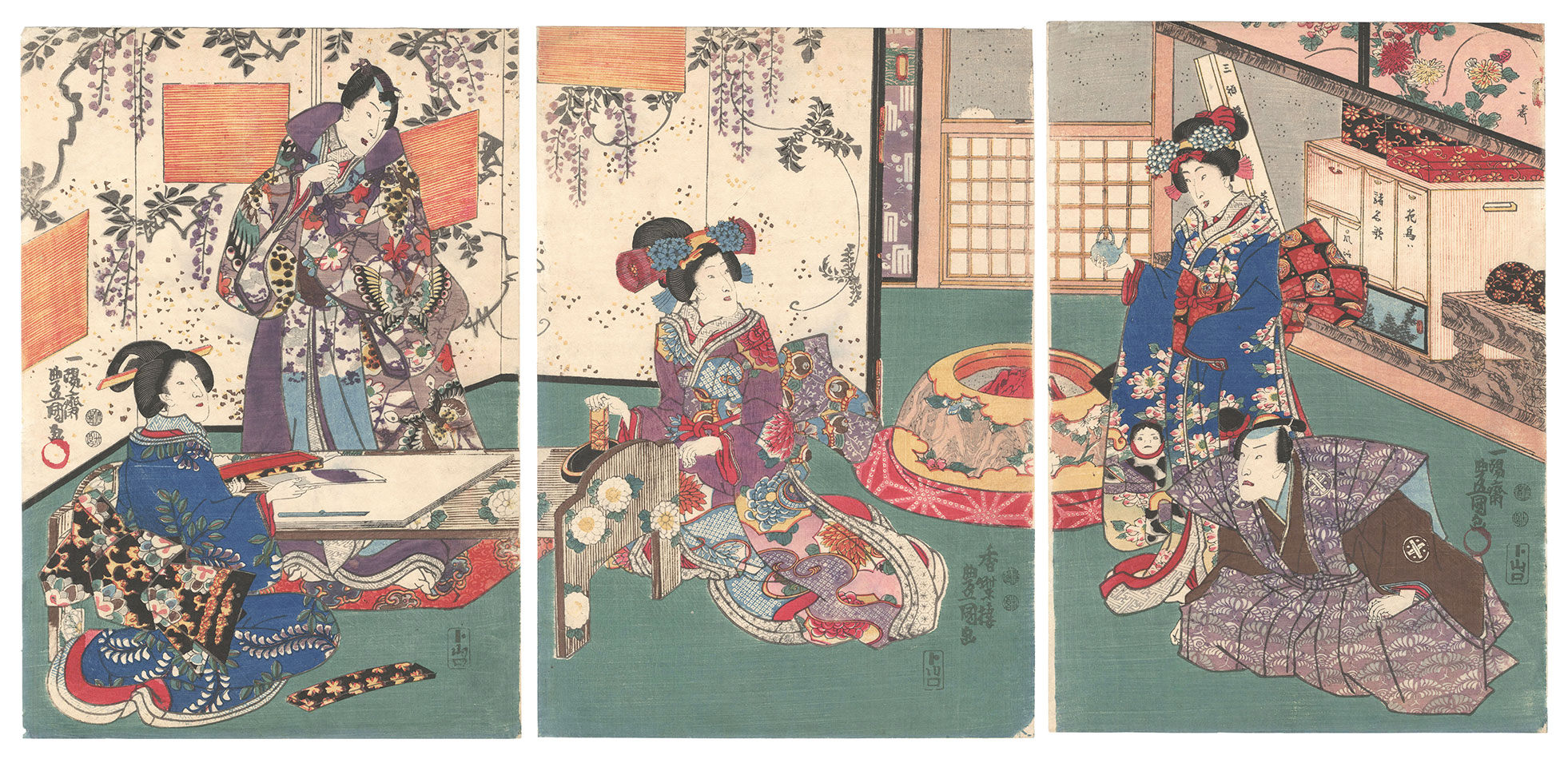豊国三代「源氏絵」