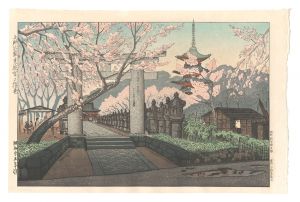 上野公園東照宮の桜花　／　奥山儀八郎