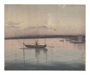 漁船（仮題）　／　小原古邨（祥邨）