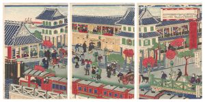 横浜高島町神風楼之図　／　国松