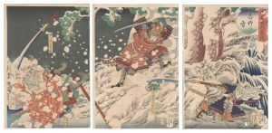 芳年「武勇雪月花之内　吉野の雪」