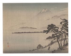 小原古邨（祥邨）「富士（仮題）」