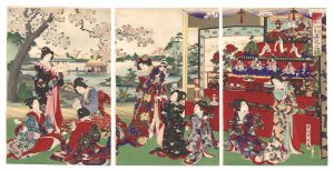 周延「江戸砂子年中行事　上巳之図」