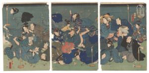 国芳「全盛黄金花」