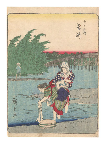 Hiroshige I “Fifty-three Stations / Okazaki”