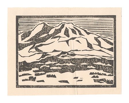 Muto Kanichi “Snow on the Mountains, Kyushu Alps”
