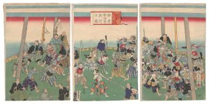 榊原撃剣会興行之図　／　一景