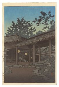 川瀬巴水「大和初瀬寺」