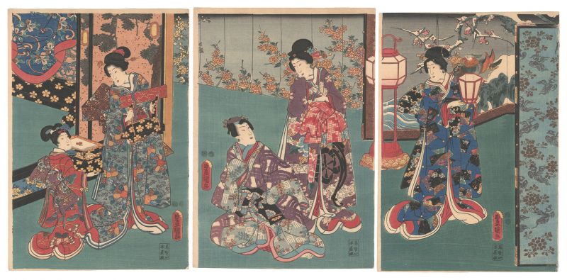 Toyokuni III “Genji-e”