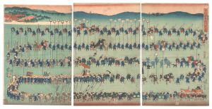芳虎「子供遊若様行烈の図」