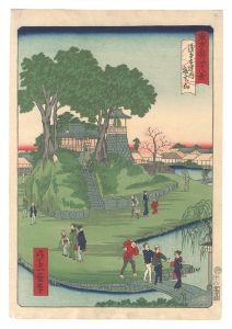 一景「東京名所四十八景　浅草寺境内弁天山」