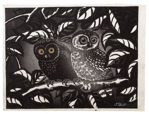 Two Owls / Tokuriki Tomikichiro
