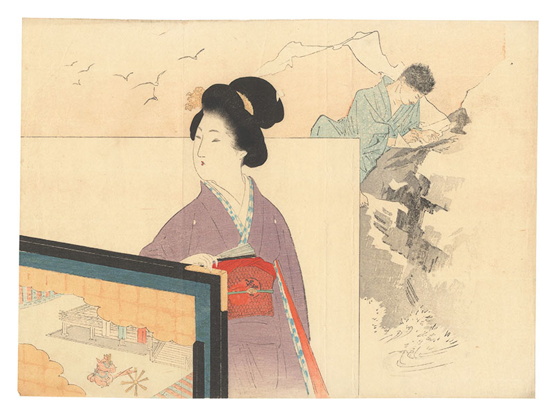 梶田半古「木版口絵」