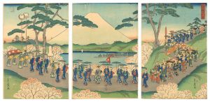A Procession of Women on a Journey of Flowers / Shigenobu