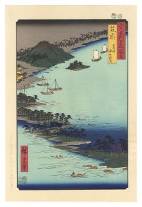 Famous Views of the 60-odd Provinces / Chikuzen Province: Hakozaki, the Road through the Sea  【Reproduction】