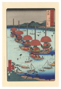 Famous Views of the Sixty-Odd Provinces / Owari Province: Tenno Festival at Tsushima【Reproduction】	