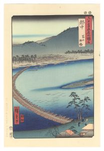 六十余州名所図会　越中 冨山 船橋【復刻版】