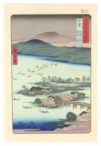 六十余州名所図会　加賀 金沢八勝之内 蓮湖之漁火【復刻版】