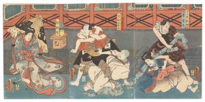 Kabuki Play: Otogibanashi Hakata no Imaori / Toyokuni III