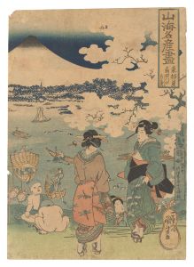 Famous Products of Land and Sea / The Eastern Capital, No. 1: Whitebait of the Sumida River / Kuniyoshi