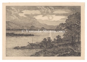 楢崎栄昭「駿州阿部川夏の月」