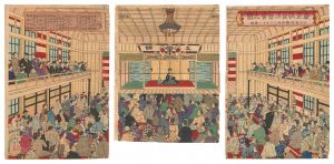 Performances at the Yurakukan Theater, Tokyo / Kunisada III