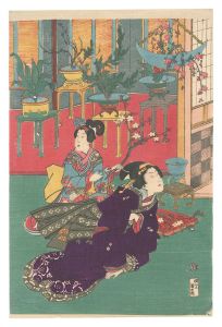 Eastern Genji / Flower Arrangement / Kunisada II