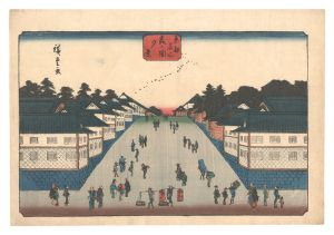 広重初代「東都名所　霞か関夕景」