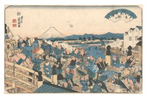 Eight Views of Edo / Clearing Weather at Nihonbashi / Eisen