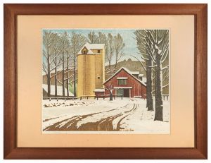 Pasture with Lingering Snow / Oka Shikanosuke