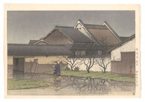Kawase Hasui / Eastern Hamlet, Horyu-ji Temple