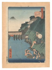 江戸名所道外尽　四 御茶の水の釣人　／　広景