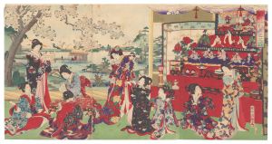 周延「江戸砂子年中行事　上巳之図」