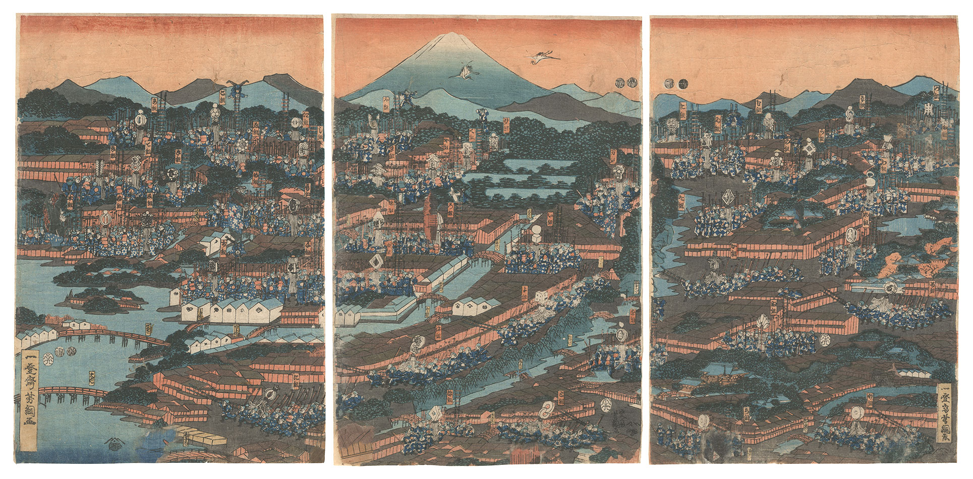 Yoshitsuna “Firefighters in Edo”