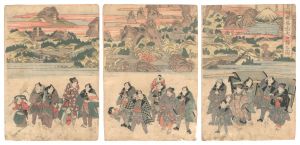 Toyokuni I / Pilgrimage to Mount Haruna [上州榛名山大々詣之図]