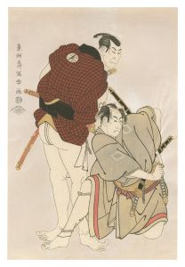 Actors Ichikawa Omezo as Sekitori Ikazuchi Tsurunosuke and Otani Oniji II as Ukiyo Tohei【Reproduction】